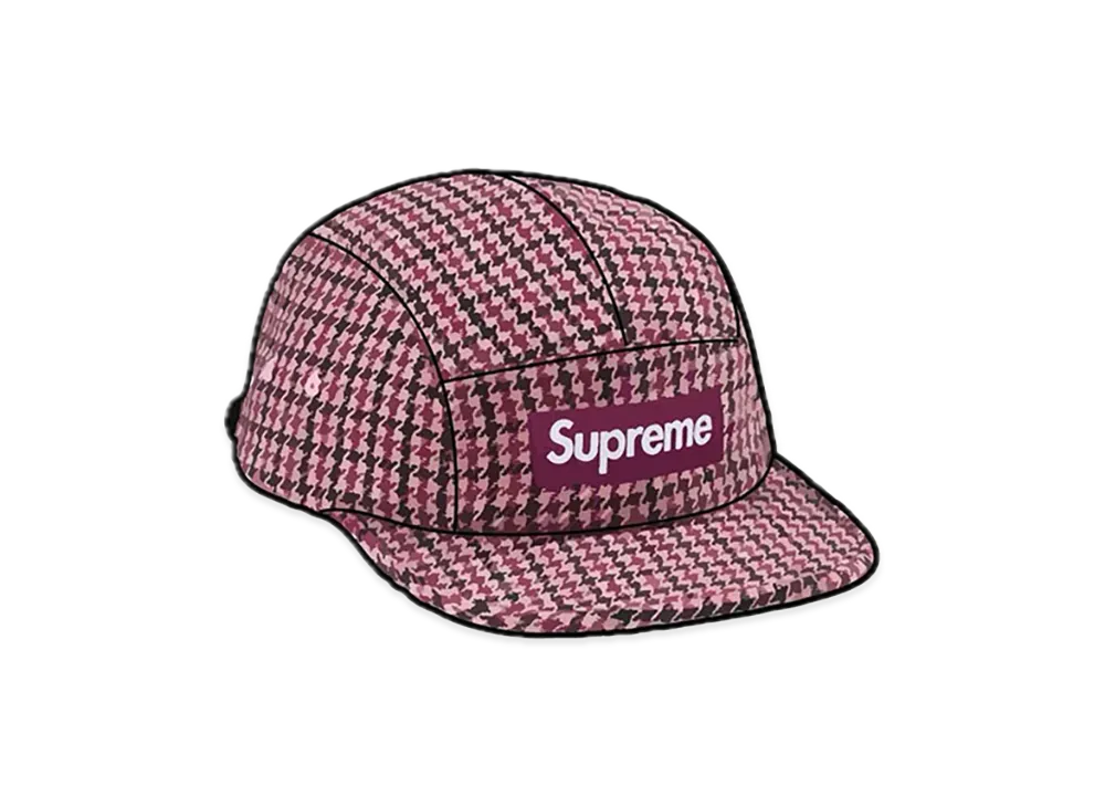 Supreme Houndstooth Wool Camp Cap 