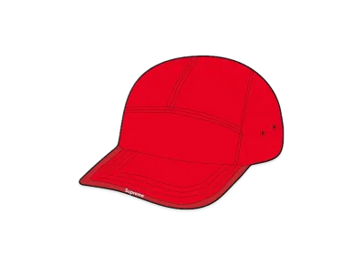 Supreme Visor Logo Camp Cap "Red"