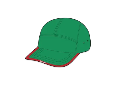 Supreme Visor Logo Camp Cap "Green"