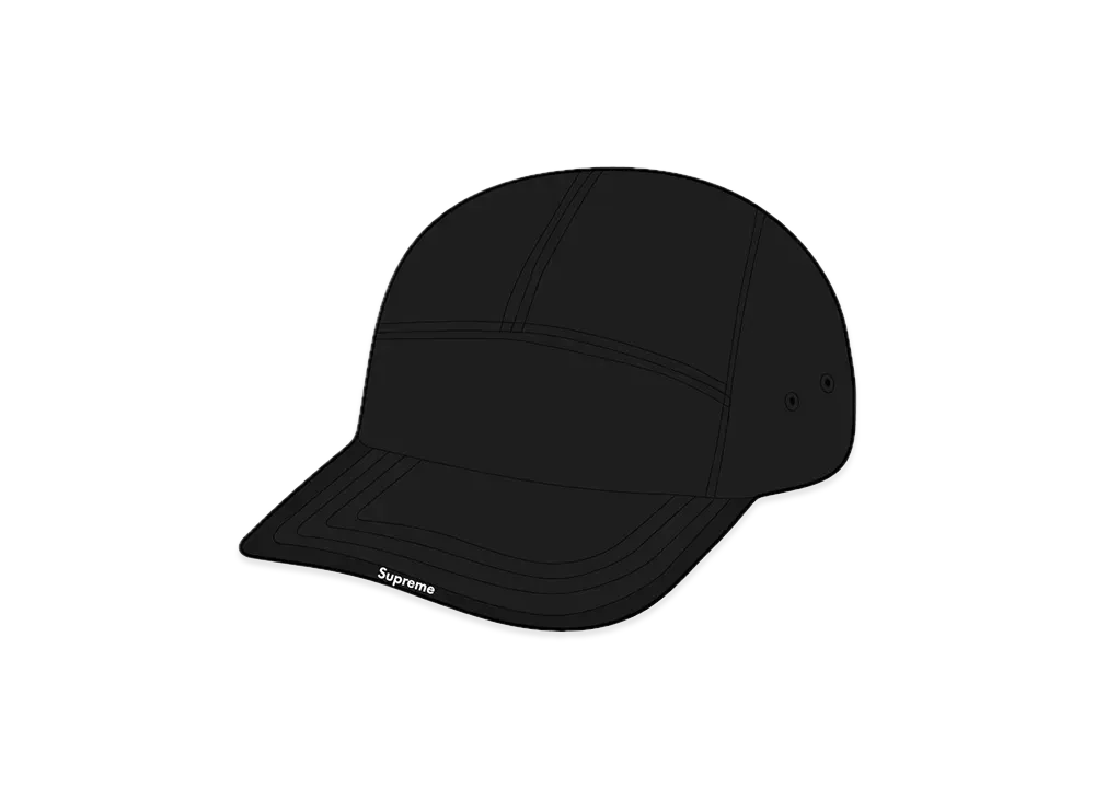 Supreme Visor Logo Camp Cap "Black"