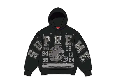 Supreme Champions Studded Hooded Sweatshirt "Black"