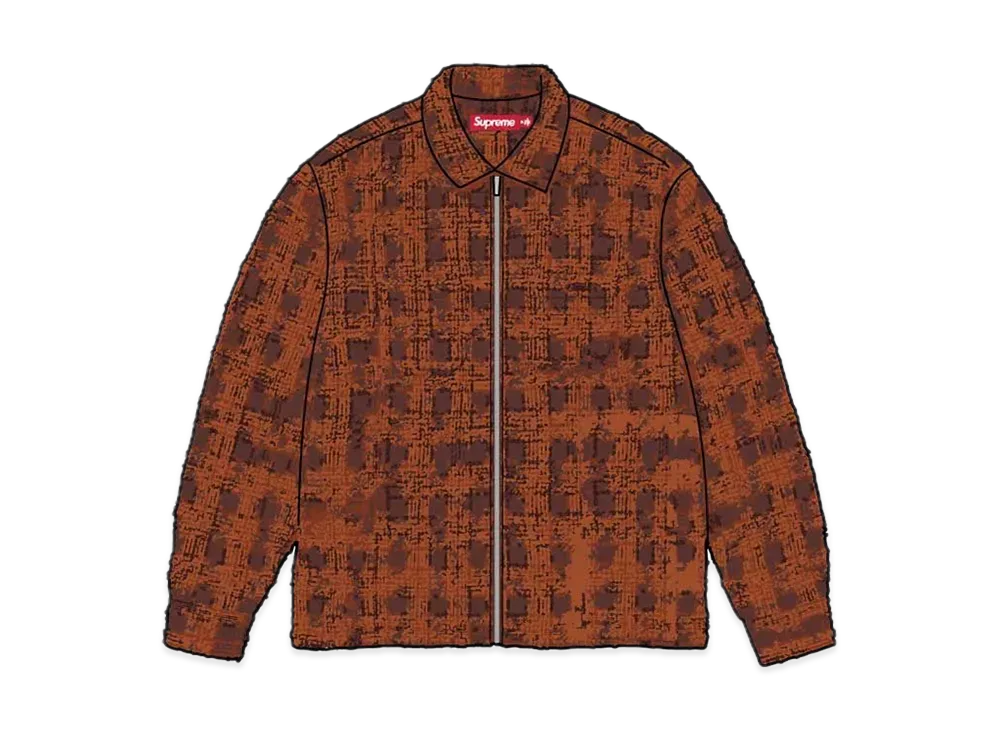 シュプリーム ブークレ ジップ アップ シャツ "ラスト"