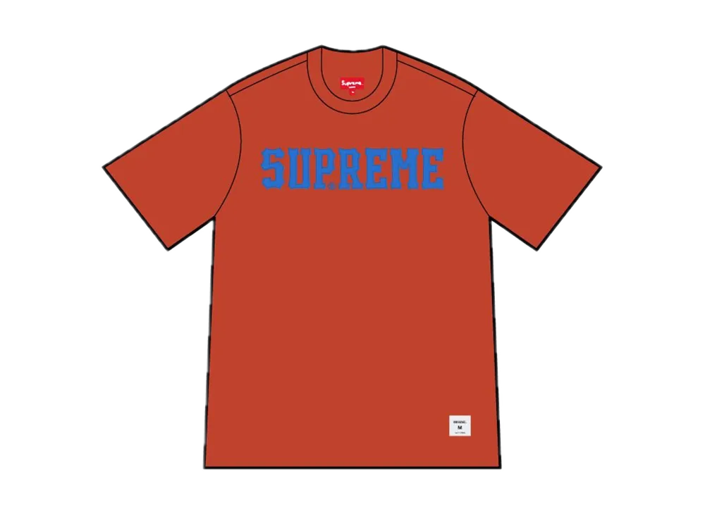 Supreme Twill Applique S/S Top "orange"