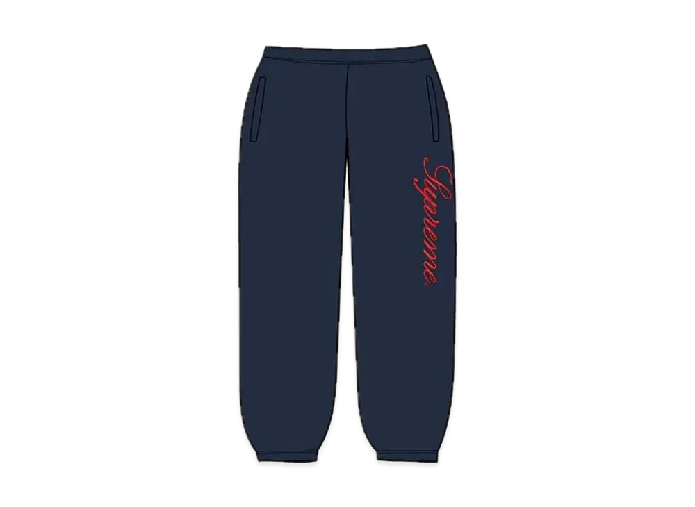 Supreme Embroidered Script Sweatpant 