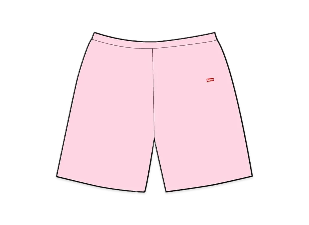 Supreme Small Box Sweatshort "Light Pink"