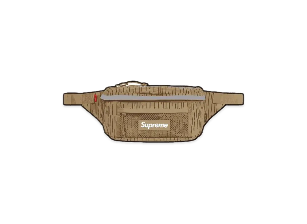 Supreme Waist Bag "Tan Raindrop"