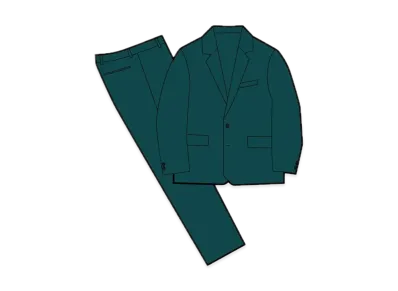 Supreme Brushed Wool Suit "Teal"