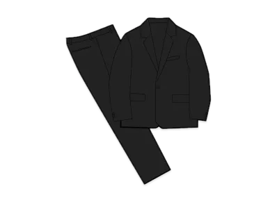 Supreme Brushed Wool Suit "Black"