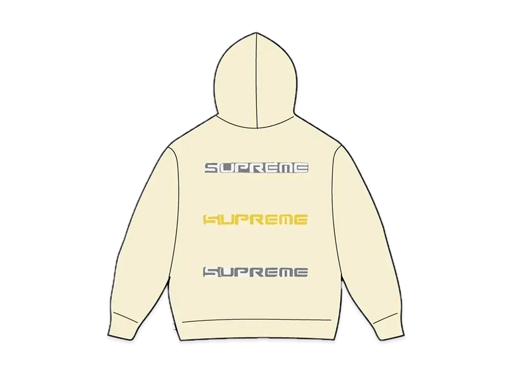 Supreme AOI Stacked Hooded Sweatshirt "Pale Yellow"