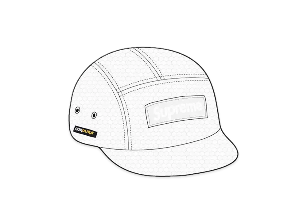 Supreme Cordura Ripstop Camp Cap "White"
