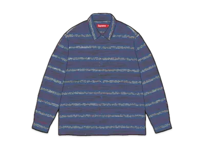 Supreme Woven Stripe Shirt "Navy"