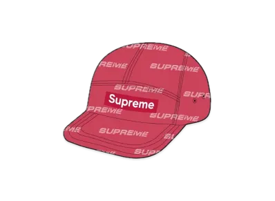 Supreme Reflective Jacquard Camp Cap "Red"