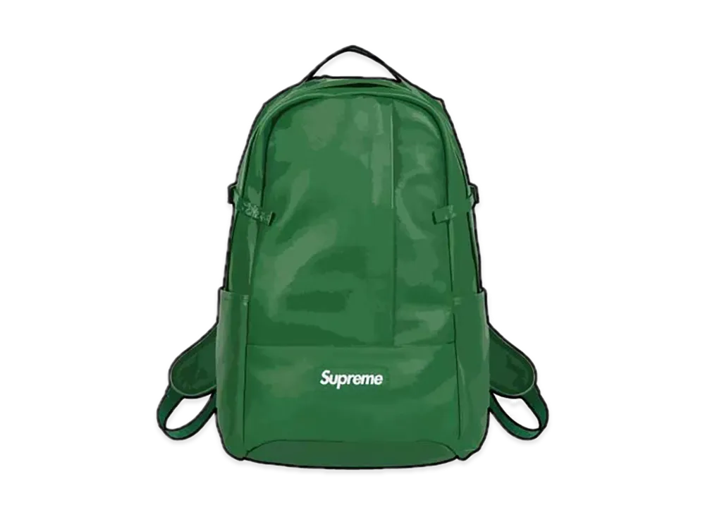 Supreme Leather Backpack "Green" (24FW)