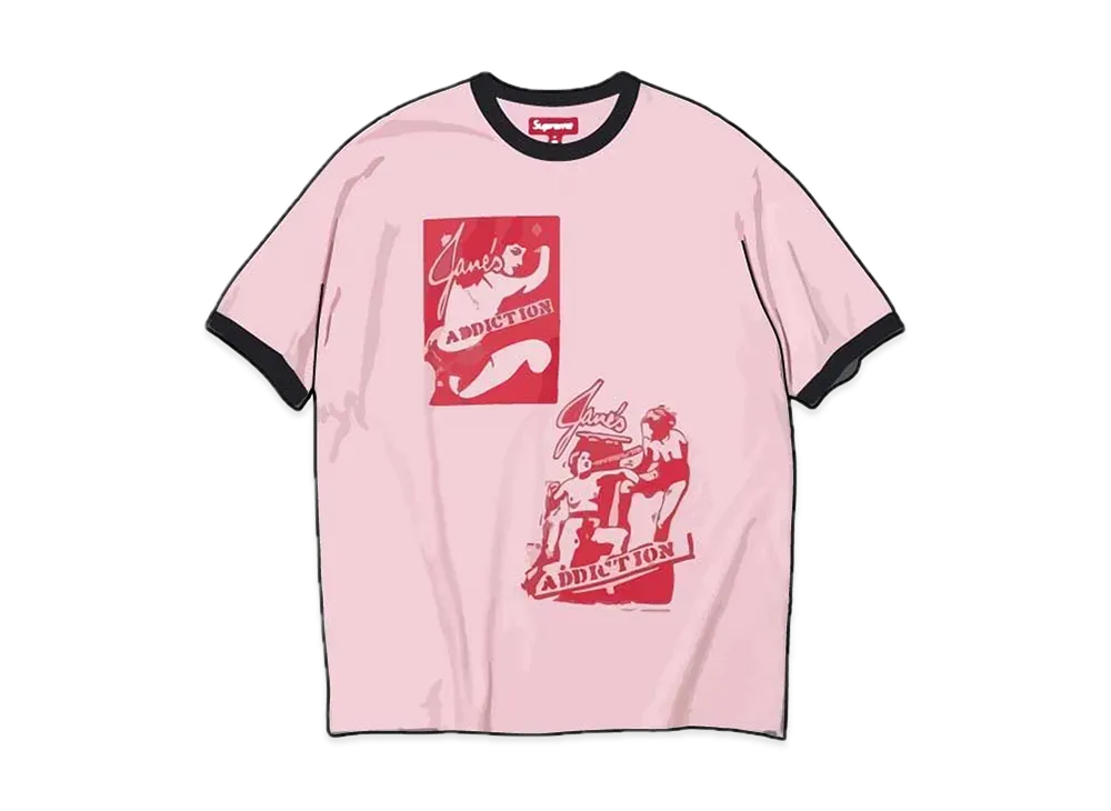 Supreme Jane's Addiction Ringer TeeシュプリームTシャツ Supreme Jane's Addiction Ringer Tee (FW24) - $78