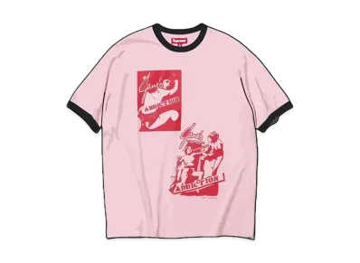 Supreme x Jane's Addiction Ringer Tee "Pink"