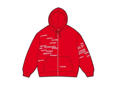 Supreme Special Zip Up Hooded Sweatshirt "Red"
