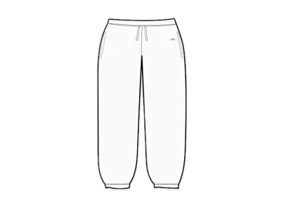 Supreme Small Box Drawcord Sweatpant "White"