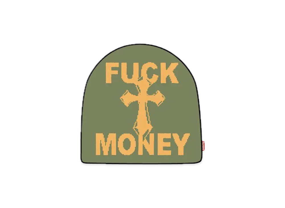 Supreme Fuck Money Beanie "Olive"