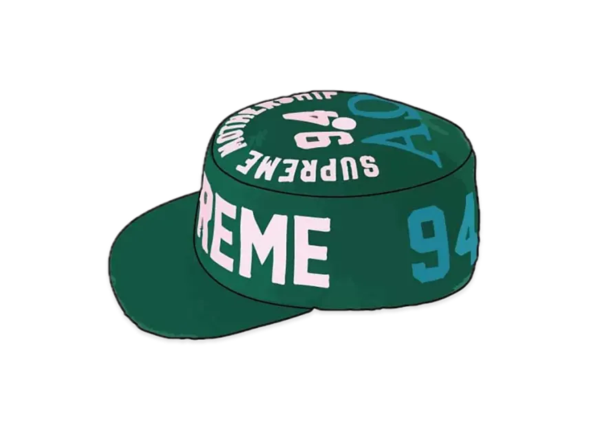 Supreme Alpha Omega Pillbox Hat Supreme Alpha Omega Pillbox Hat