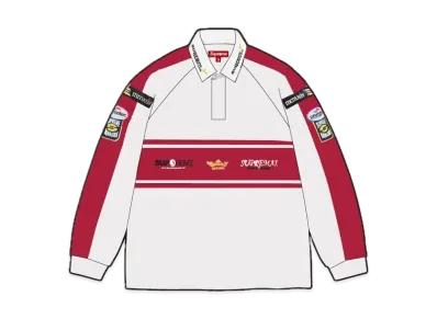 Supreme Chest Stripe Rugby "Red"