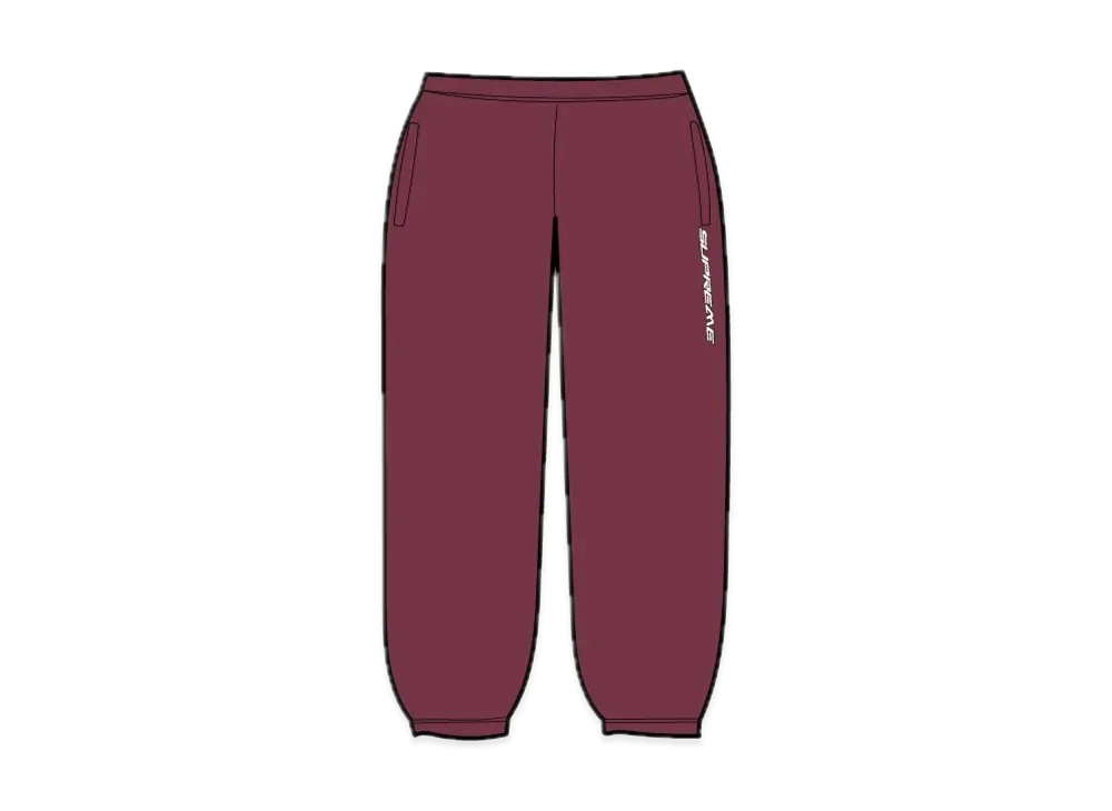Supreme Warm Up Pant "Burgundy"