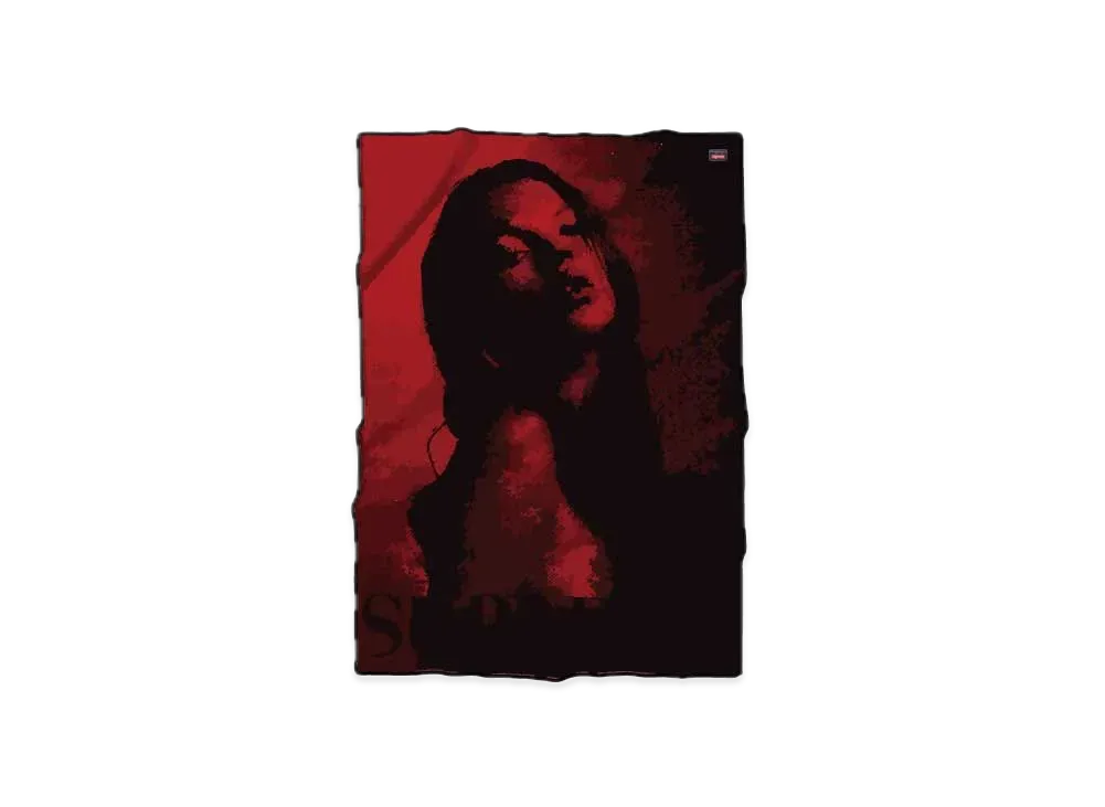 Supreme x Faribault Woolen Mill Kate Moss Throw Blanket "Red"