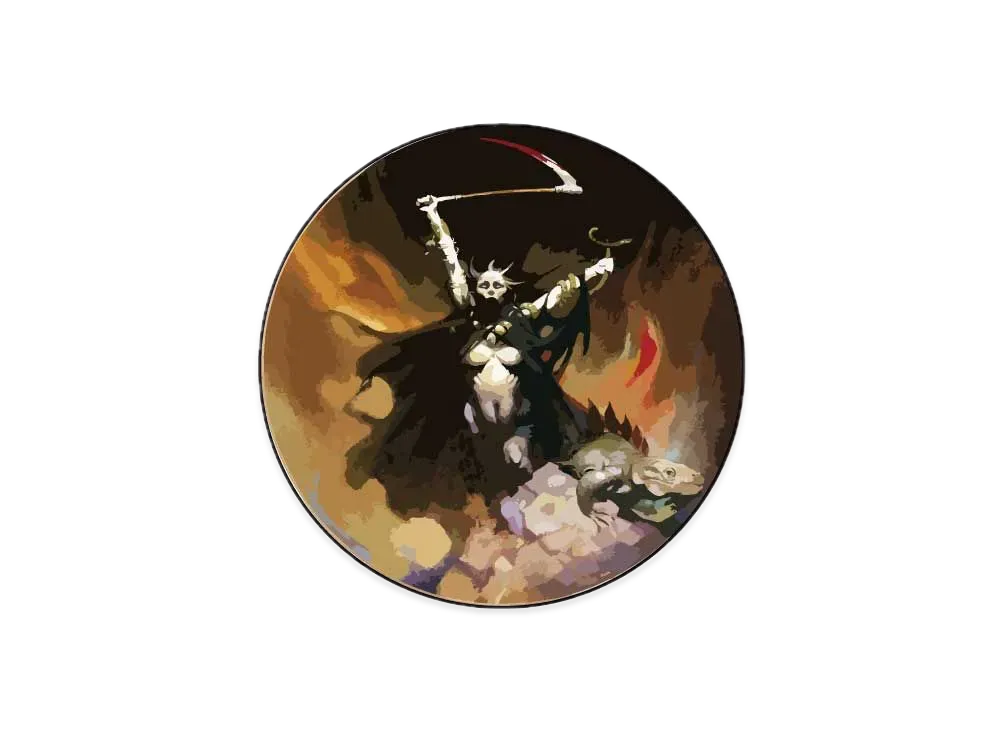 Supreme x Frank Frazetta Plate "Woman With Scythe"