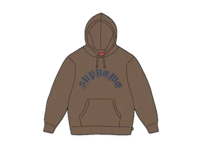 Supreme Printed Arc Hooded Sweatshirt "Dusty Brown"