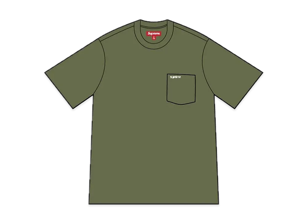 Supreme S/S Pocket Tee "Olive"