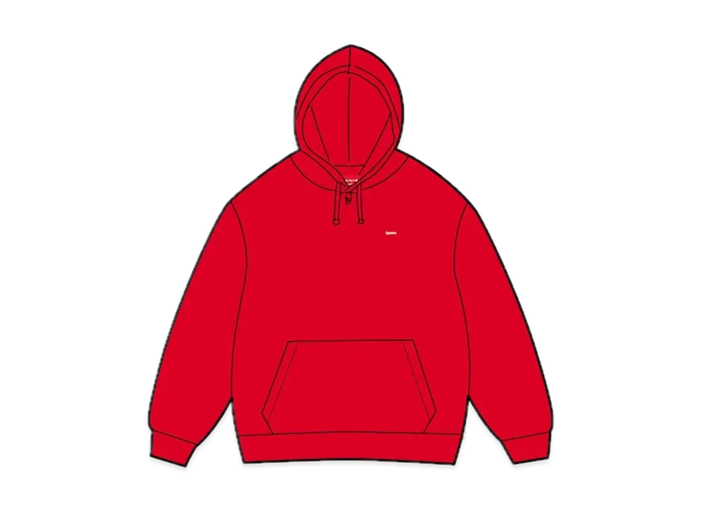Supreme Small Box Hooded Sweatshirt "Red" (24FW)