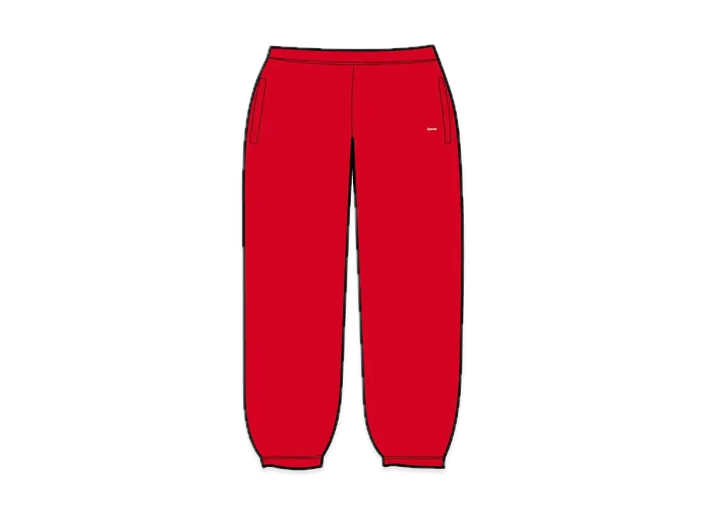 Supreme Small Box Sweatpant "Red"