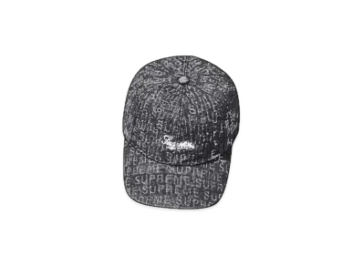 Supreme Needle Punch Denim 6-Panel "Black"