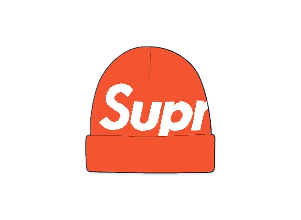 Supreme Big Logo Beanie "Orange" (24FW)