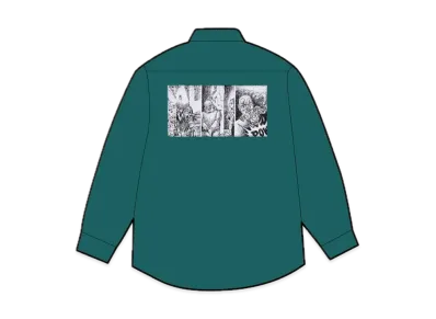 Supreme Mister Cartoon Work Shirt "Work Green"