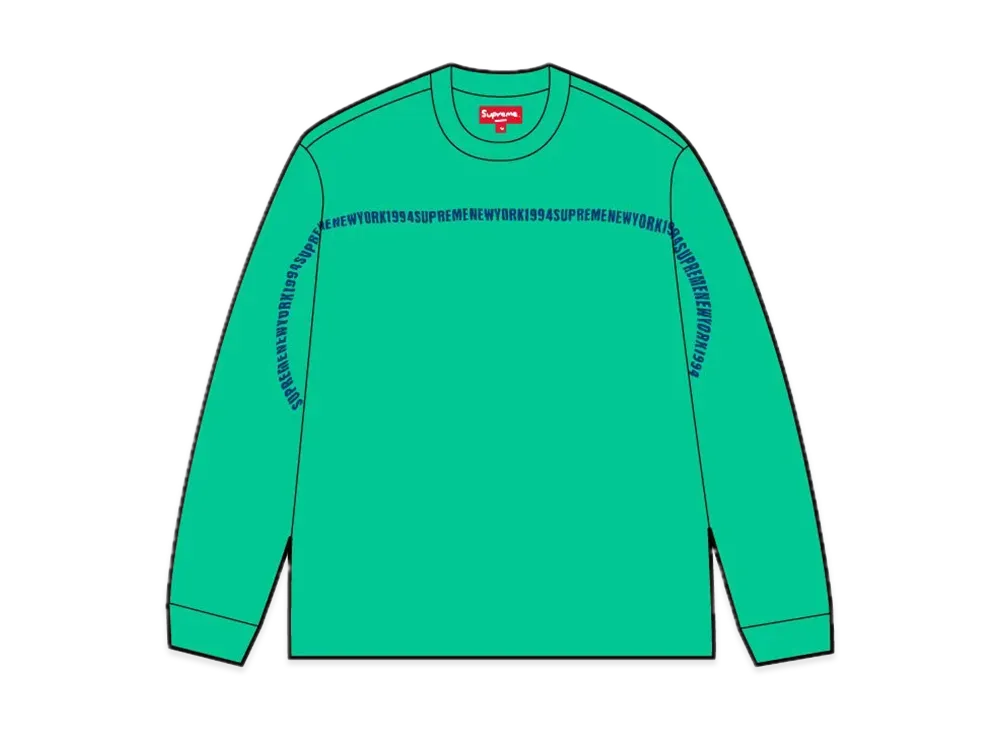 Supreme Intarsia Stripe L/S Top "Green"