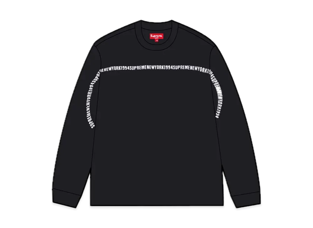 Supreme Intarsia Stripe L/S Top "Black"