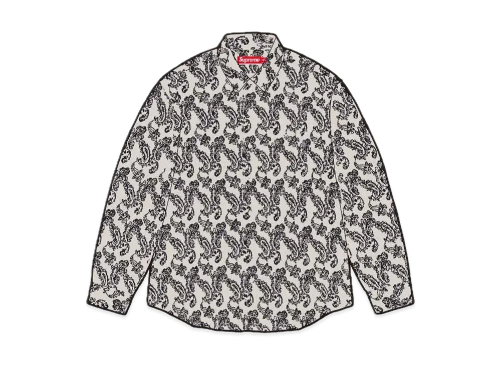 Supreme Paisley Flannel Shirt "White"