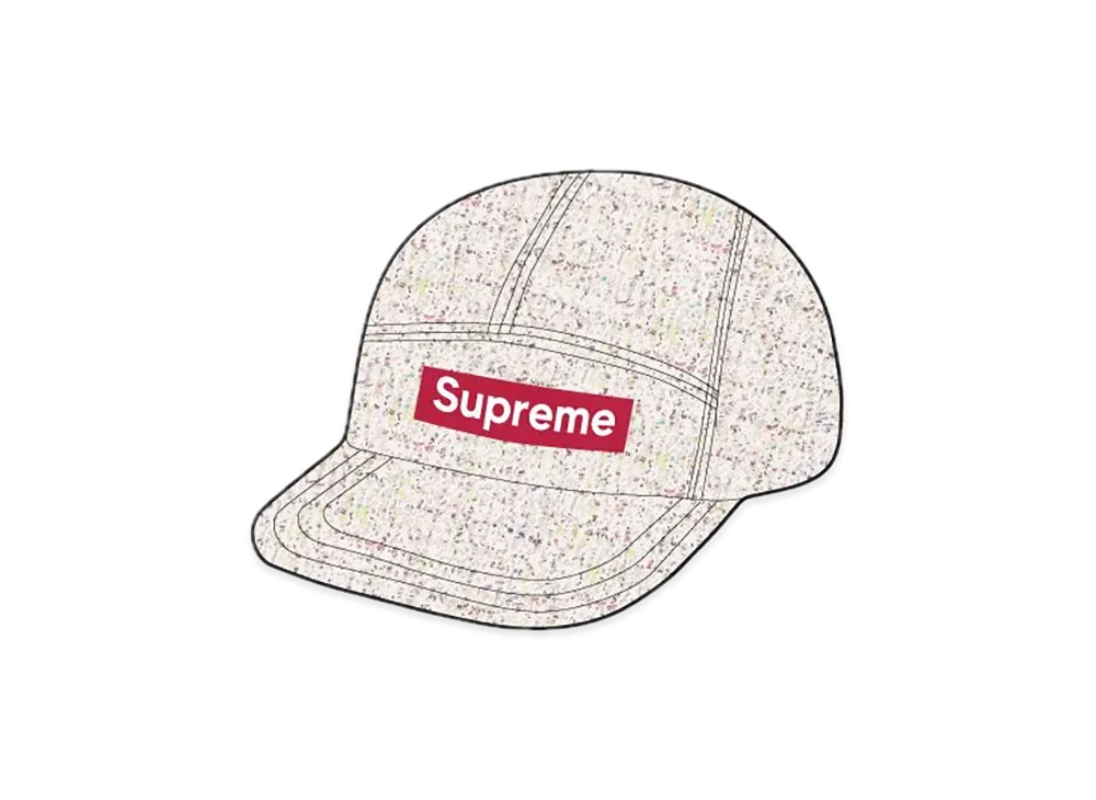 Supreme Denim Boucle Camp Cap "Stone"