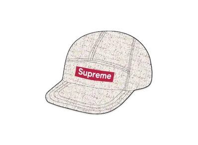 Supreme Denim Boucle Camp Cap "Stone"