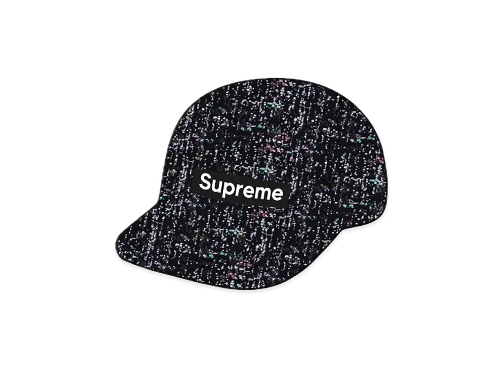 Supreme Denim Boucle Camp Cap "Black"