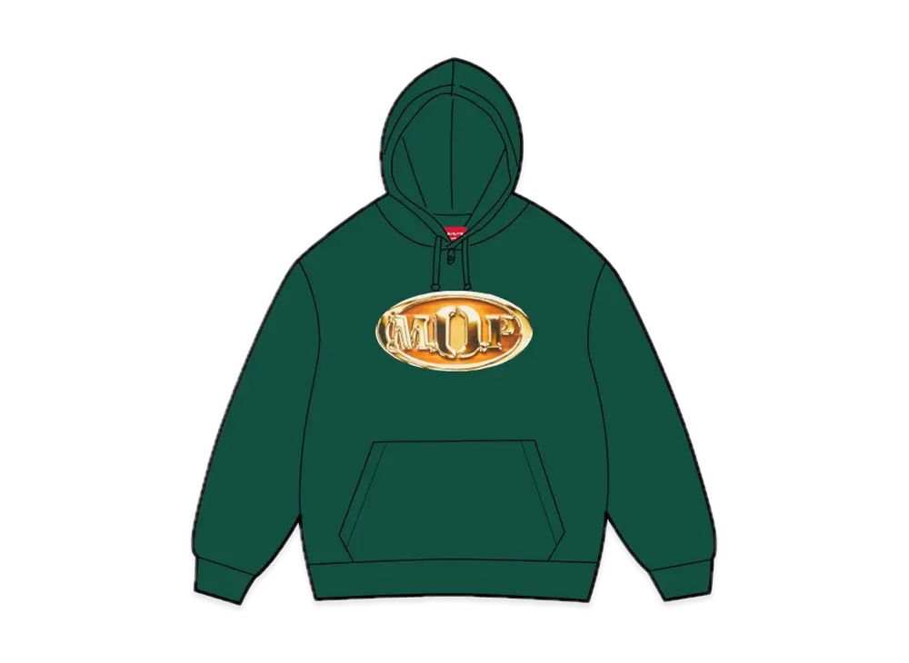 Supreme x M.O.P. Hooded Sweatshirt "Dark Green"