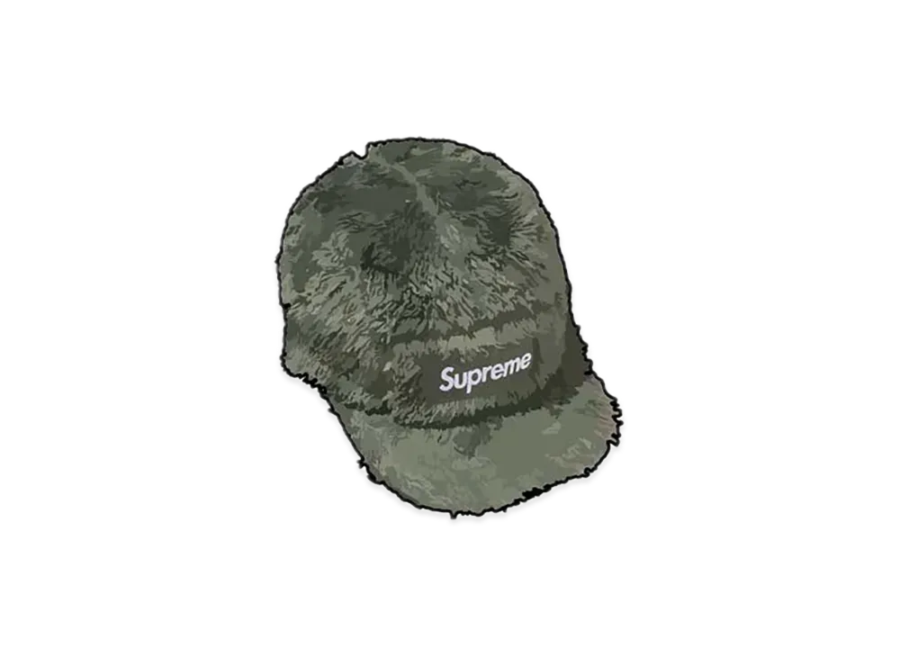 Supreme Fuzzy Camp Cap "Moss"