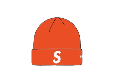 Supreme New Era S Logo Beanie "Orange" (24FW)