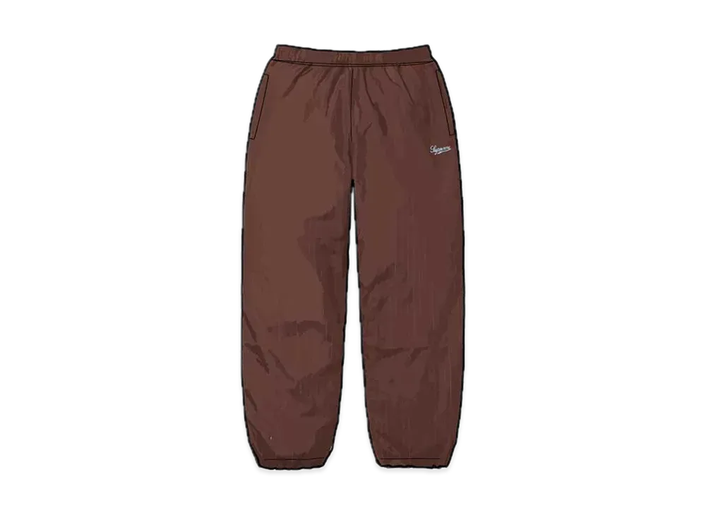 Supreme Reflective Pinstripe Track Pant "Brown"