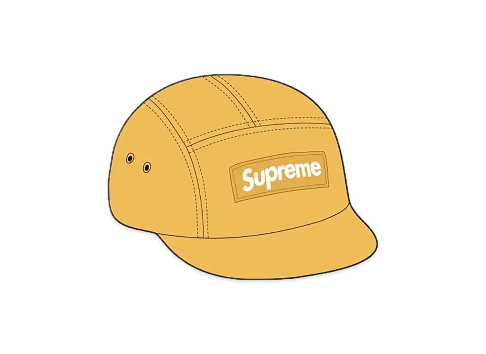 Supreme Waxed Ripstop Camp Cap "Yellow"