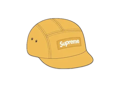 Supreme Waxed Ripstop Camp Cap "Yellow"