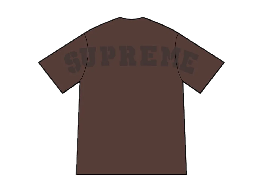 Supreme Stencil Thermal S/S Top "Brown"