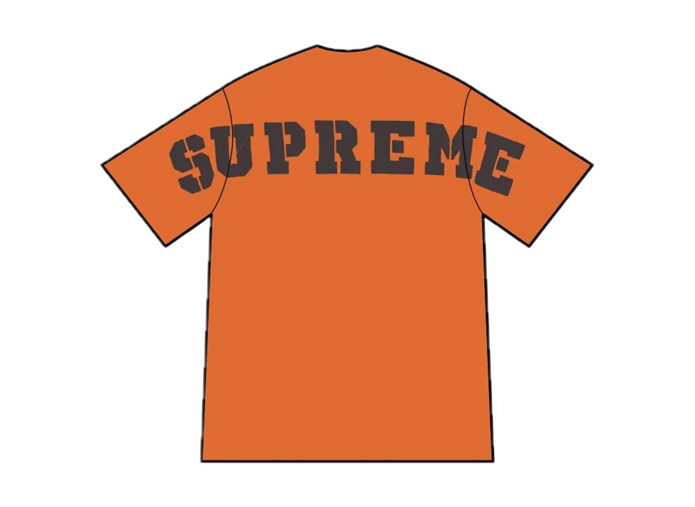 Supreme Stencil Thermal S/S Top "Orange"