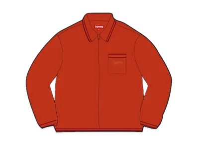 Supreme Zip Up Polo Sweater "Burnt Orange"