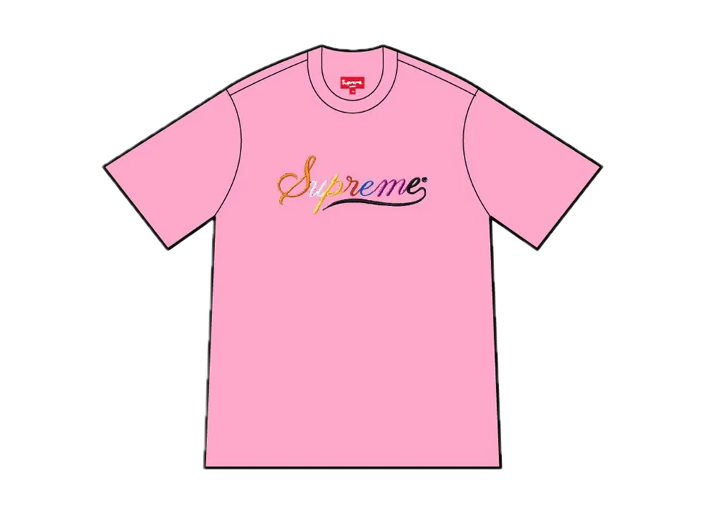 Supreme Cursive S/S Top "Pink"